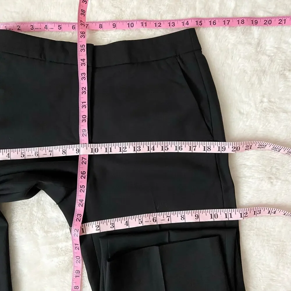 J. Crew Super 120's Black Wool Pants Size 4